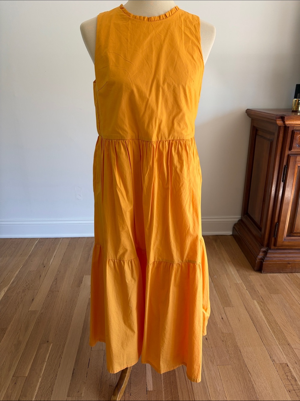 J.Crew Tiered Maxi Dress Size 4 | Marigold Yellow Sundress